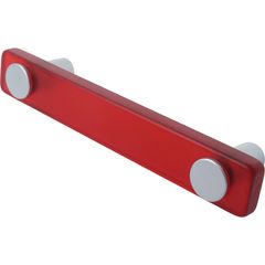Manilla metacrilato rojo cromado mate 96 mm