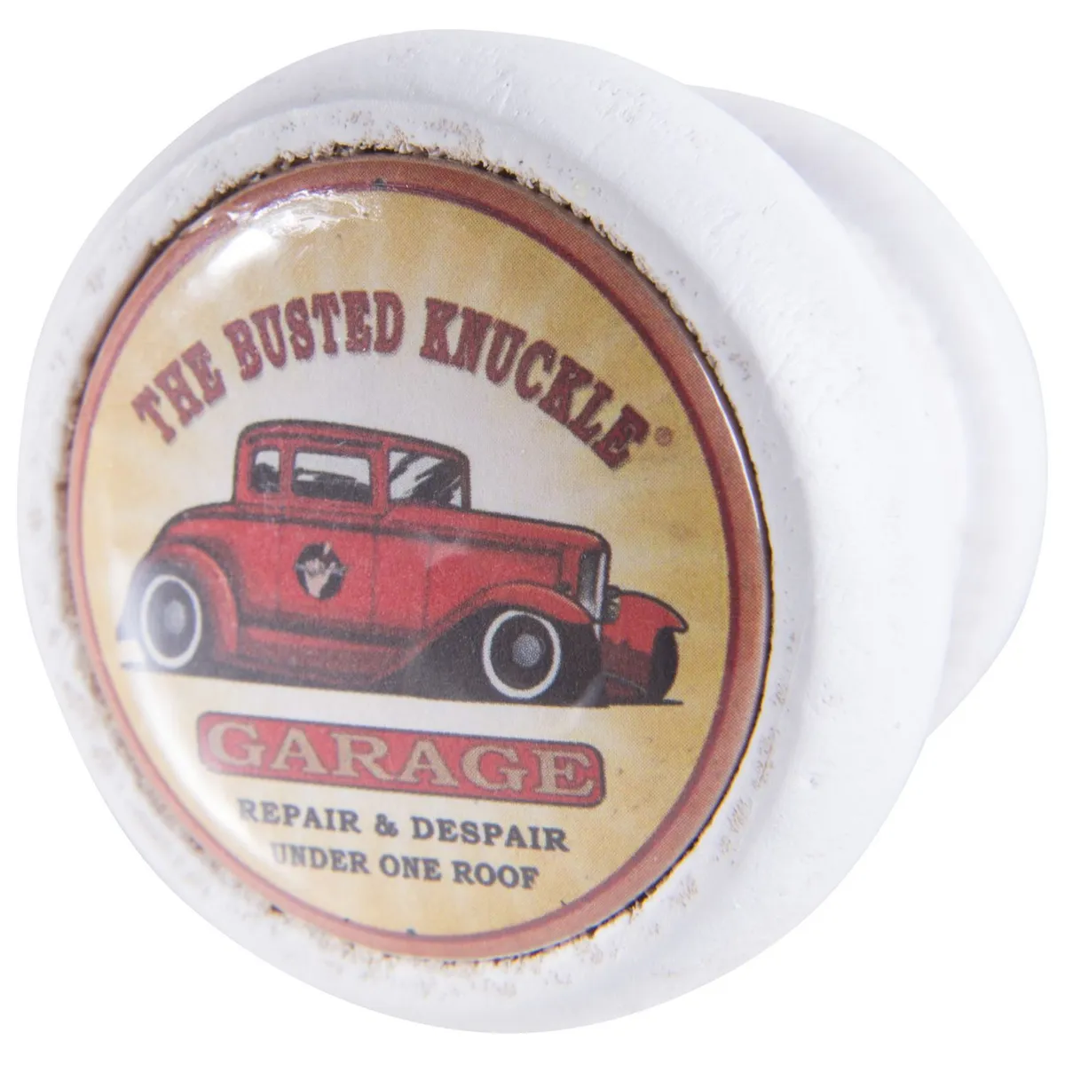 Jaladera 40 mm madera laca blanca Garaje car, marca Fixser - Foto Principal