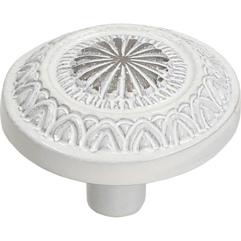 Fixser - Jaladera de 34 mm plata con patina blanca