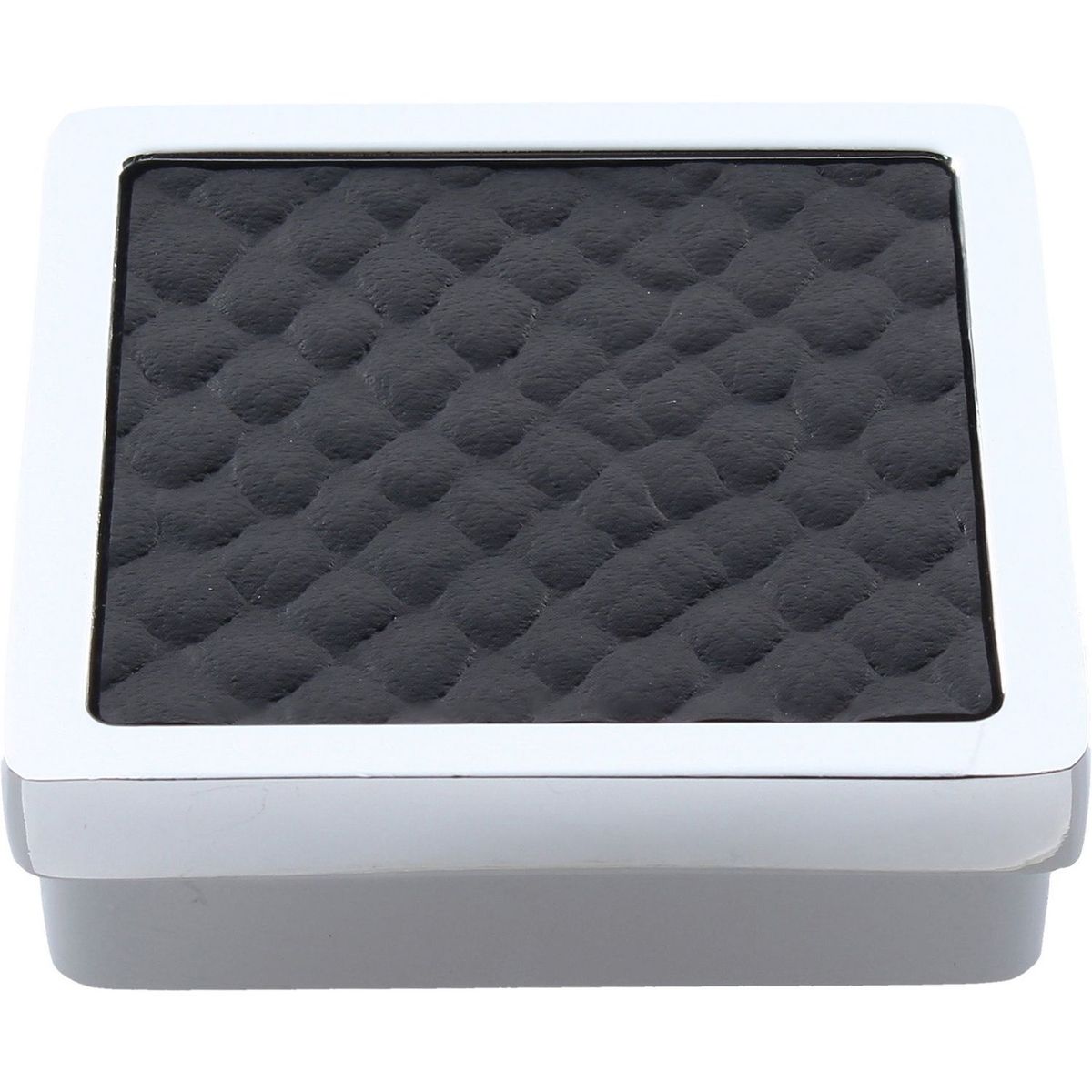 Fixser - Perilla 38 x 38 mm polipiel serpiente blanca