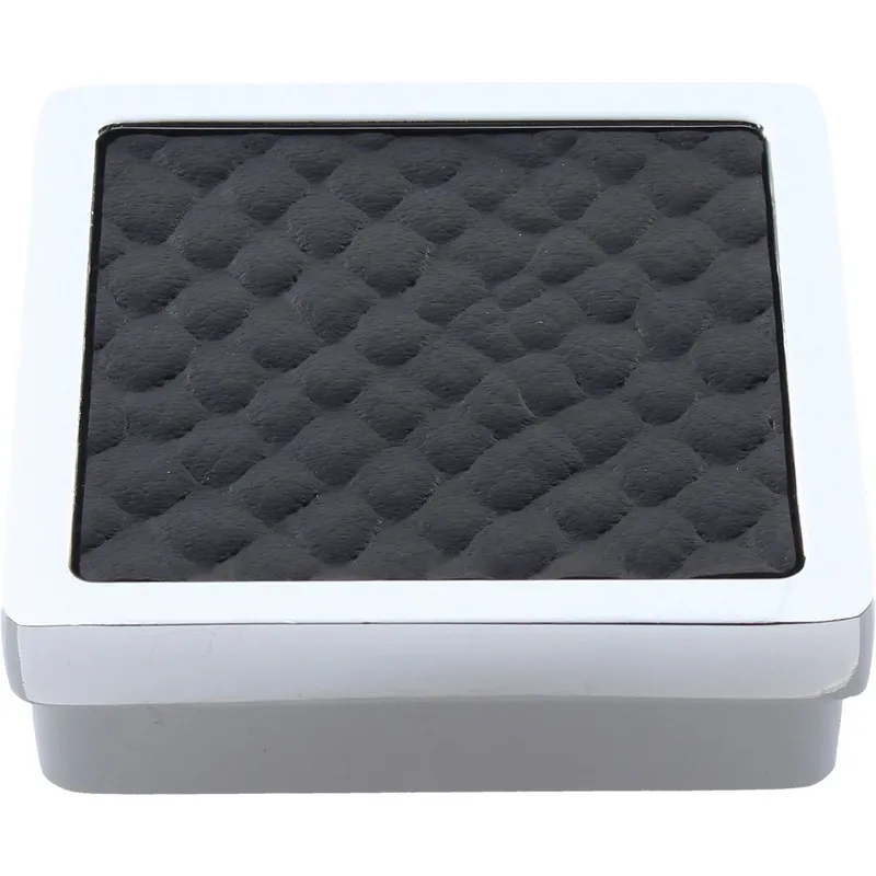 Fixser - Perilla 38 x 38 mm polipiel serpiente blanca