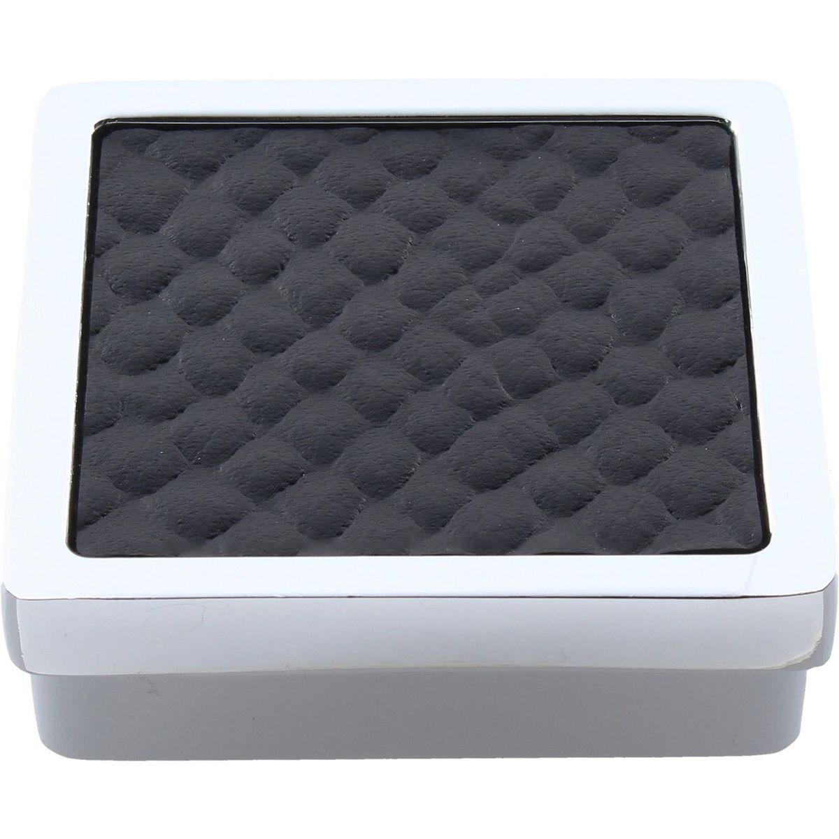Fixser - Perilla 38 x 38 mm polipiel serpiente blanca