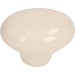 Cerradura pomo porcelana beige flor 30 mm