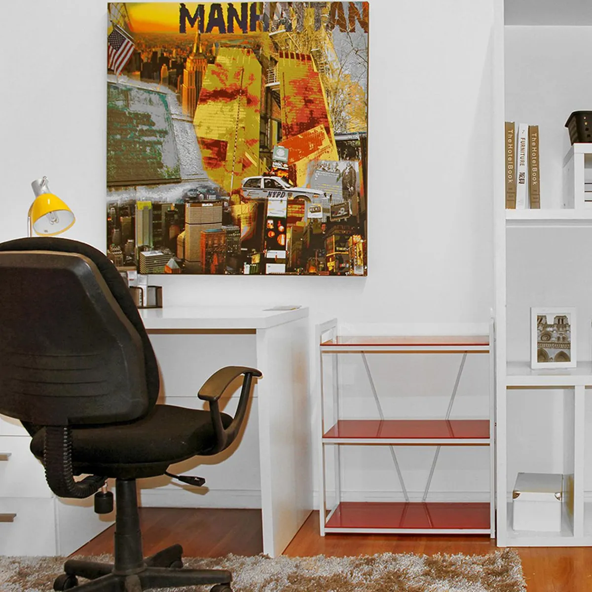 Just Home Collection - Silla PC Soft Negra