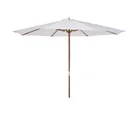 Sombrilla Circular Madera Blanca 4 M