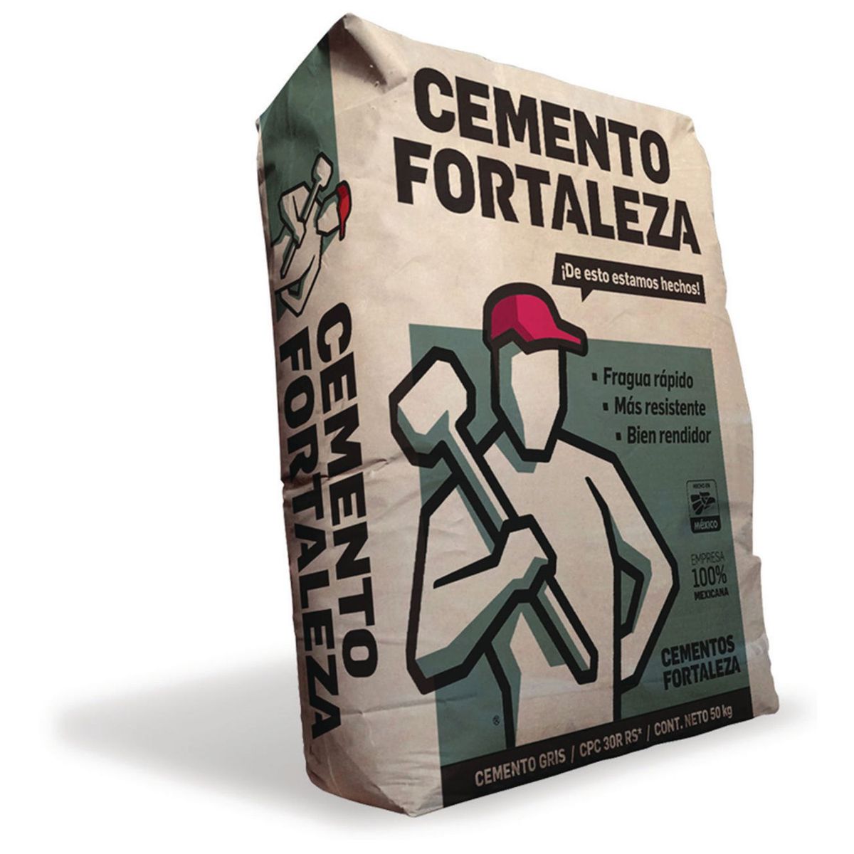 Cemento 50 kg gris, marca Fortaleza - Foto Principal