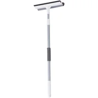 Limpiavidrios metálico con mango retráctil de 130 cm