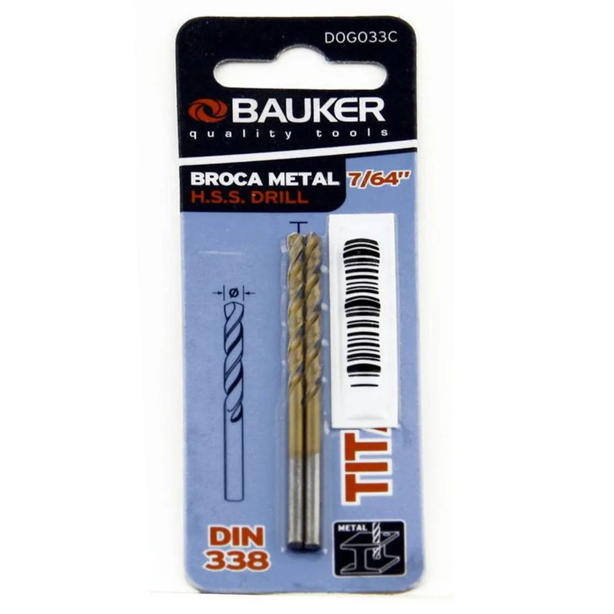  - Set 2 brocas hss 7/64pg bauker