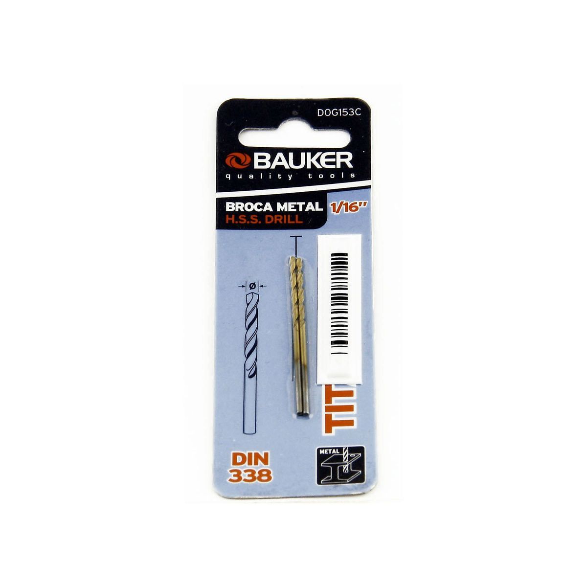 Set 2 Brocas hss 1/16pg bauker, marca Bauker - Foto Principal