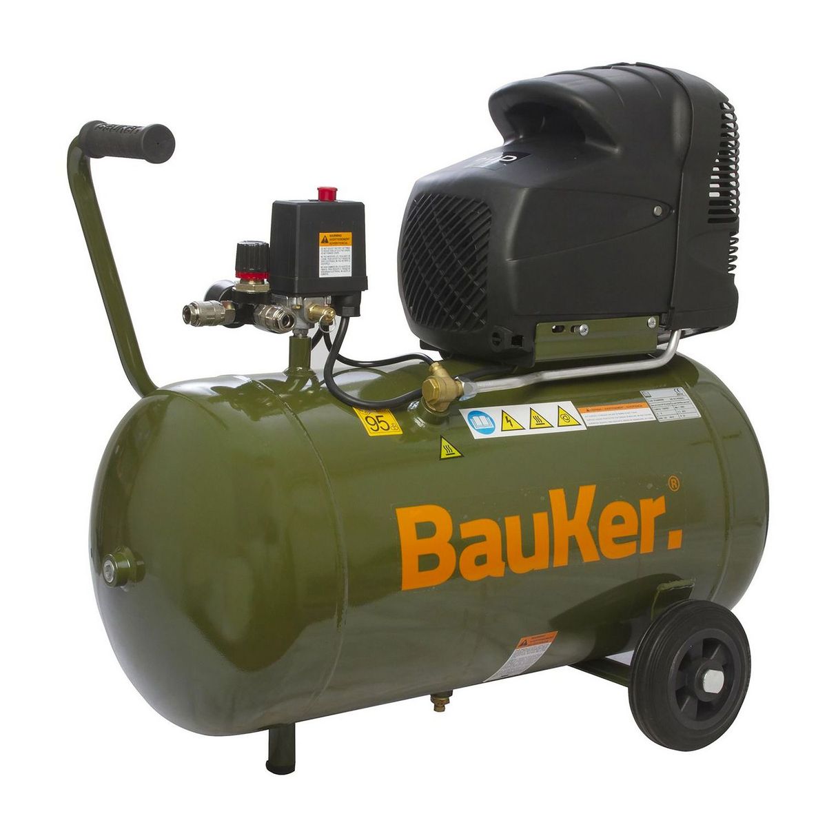  - Compresor c/kit 3hp max 50lt 116psi 6cfm bauker