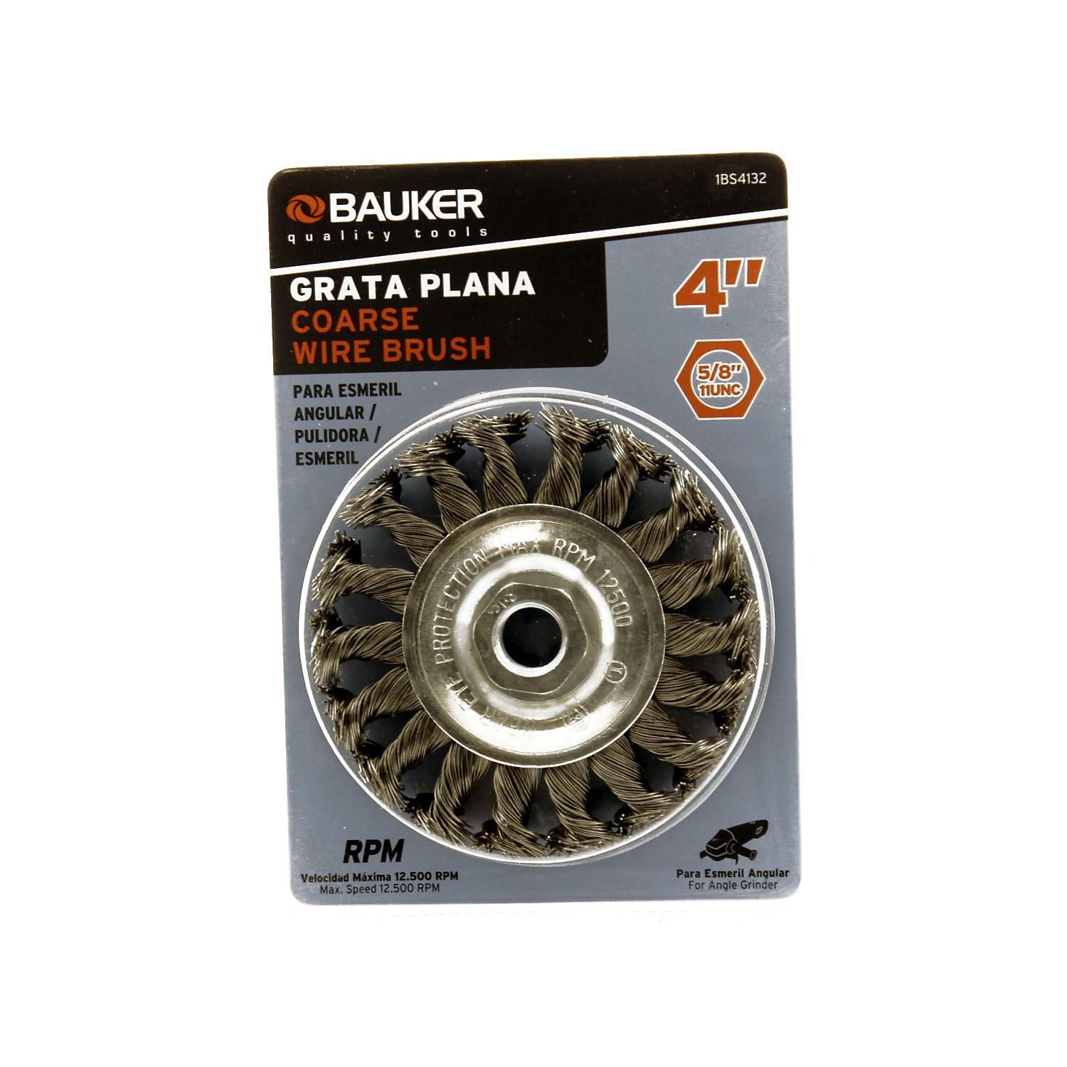  - grata 4pg plana entorchada 5/8 bauker