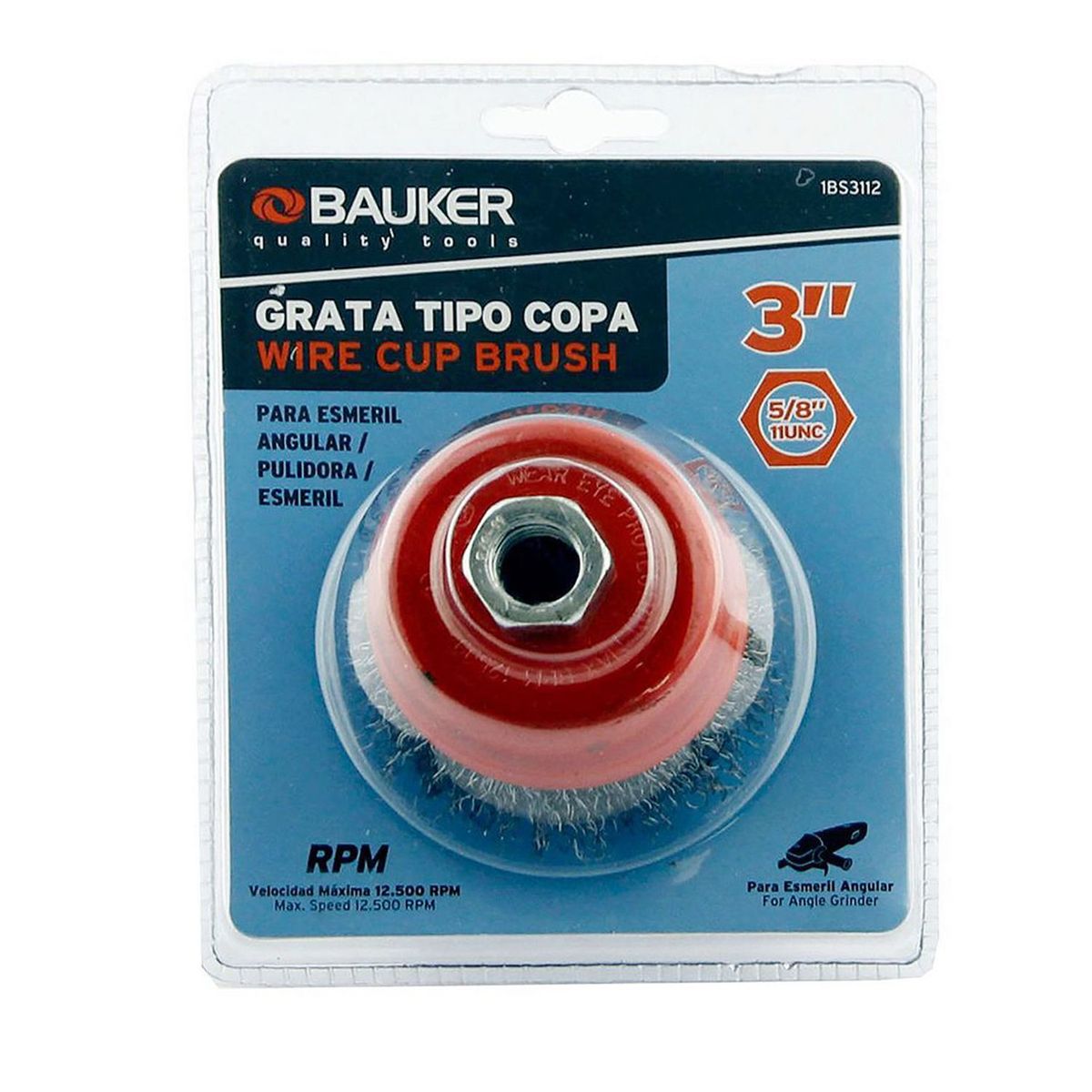 Grata 3pg copa lisa 5/8 bauker, marca  - Foto Principal