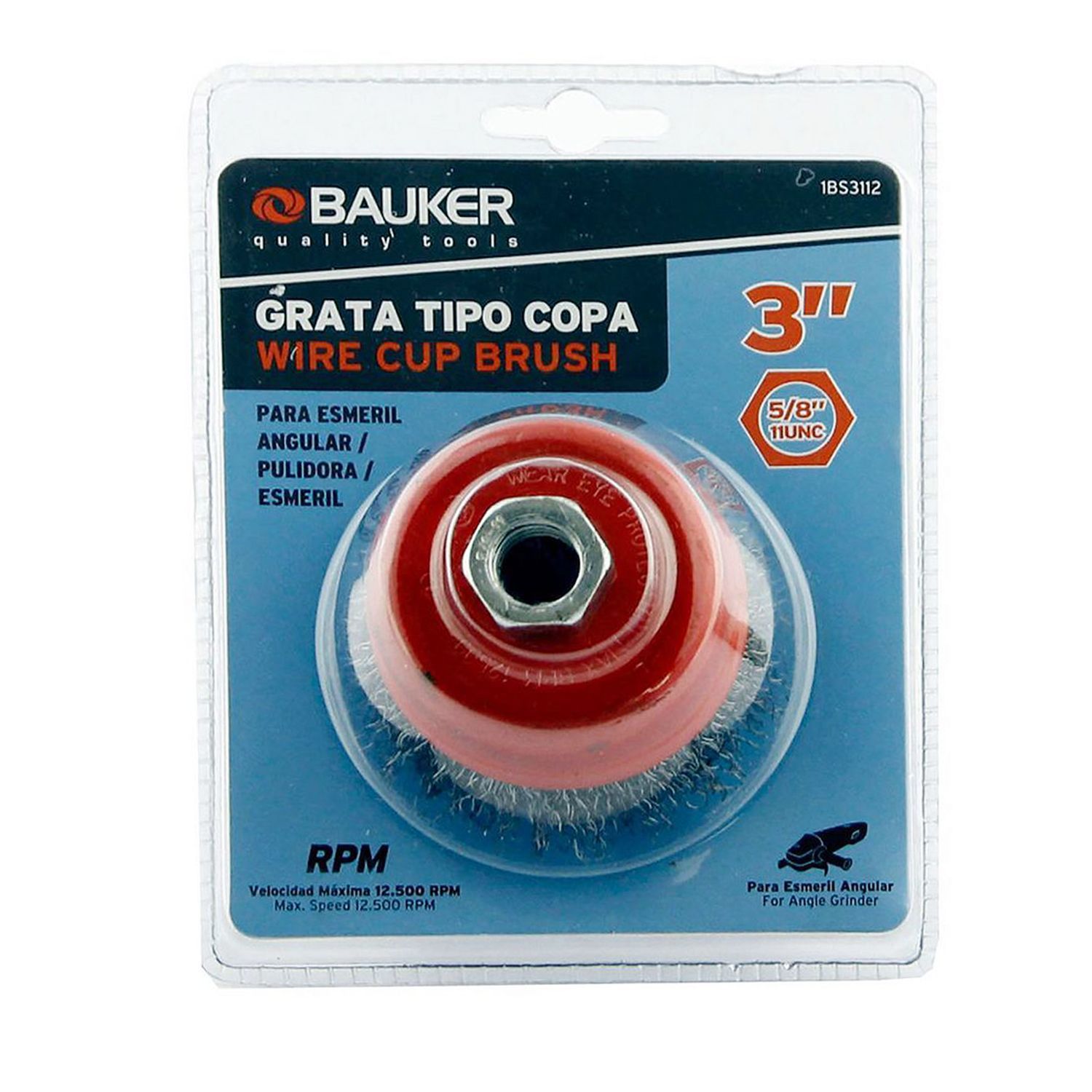  - Grata 3pg copa lisa 5/8 bauker