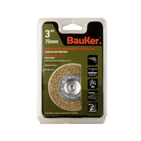 Grata 3pg plana alambre vastago 1/4pg bauker