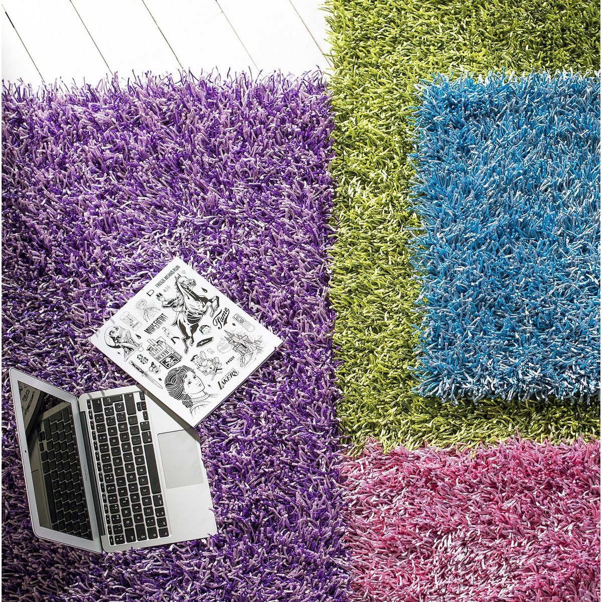 Just Home Collection - Tapete Decorativo Visco Verde 60 x 110 cm