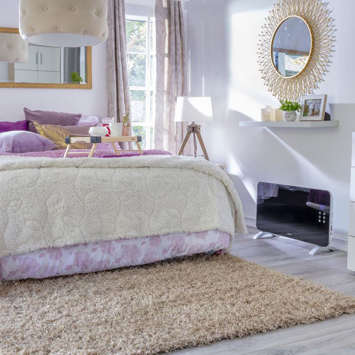 Just Home Collection - Espejo Decorativo Rectangular Lux de 50 x 120 cm Dorado