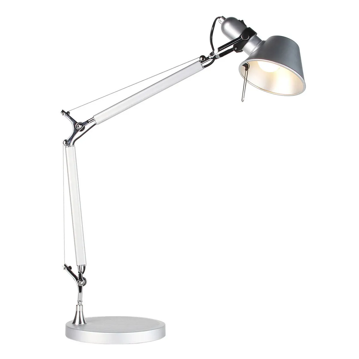 Casa Bonita - Lámpara de Escritorio Acres Plata 40W E27