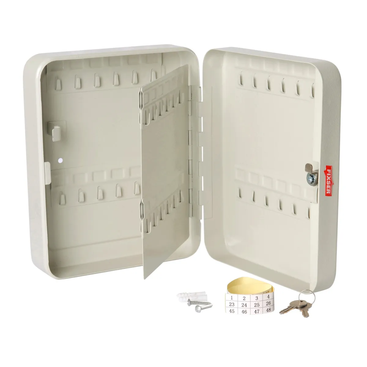 Caja guardallaves 48 unidades con cerradura, marca Fixser - Foto 2