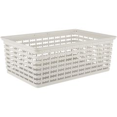 Canasta decorativa taupé larga de 9 lt