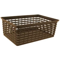Canasta decorativa wengué larga de 9 lt