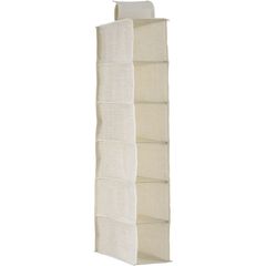 Organizador de tela con 6 repisas 15 x 30 x 84 cm