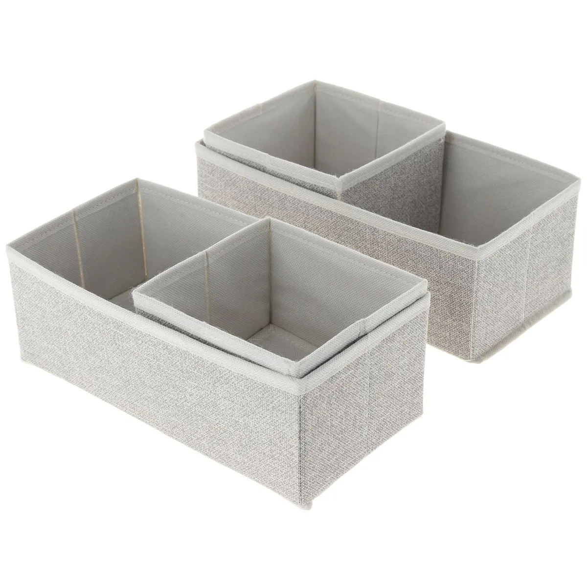 Set de 4 organizadores de tela, marca Just Home Collection - Foto Principal