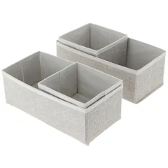 Set de 4 organizadores de tela
