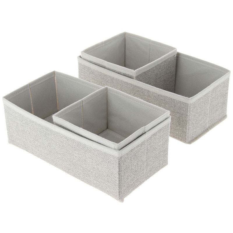 Just Home Collection - Set de 4 organizadores de tela