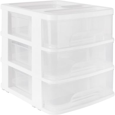 Cajonera chica con 3 cajones color blanco