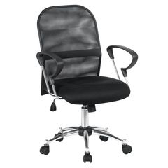 Silla escritorio malla negra