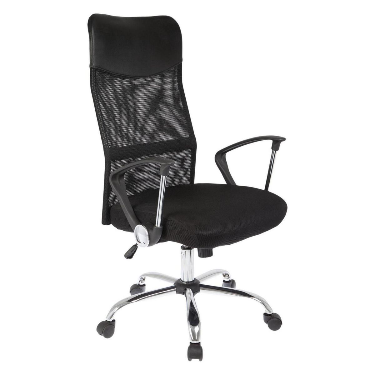 Silla pc Malla respaldo alto negro, marca Just Home Collection - Foto Principal