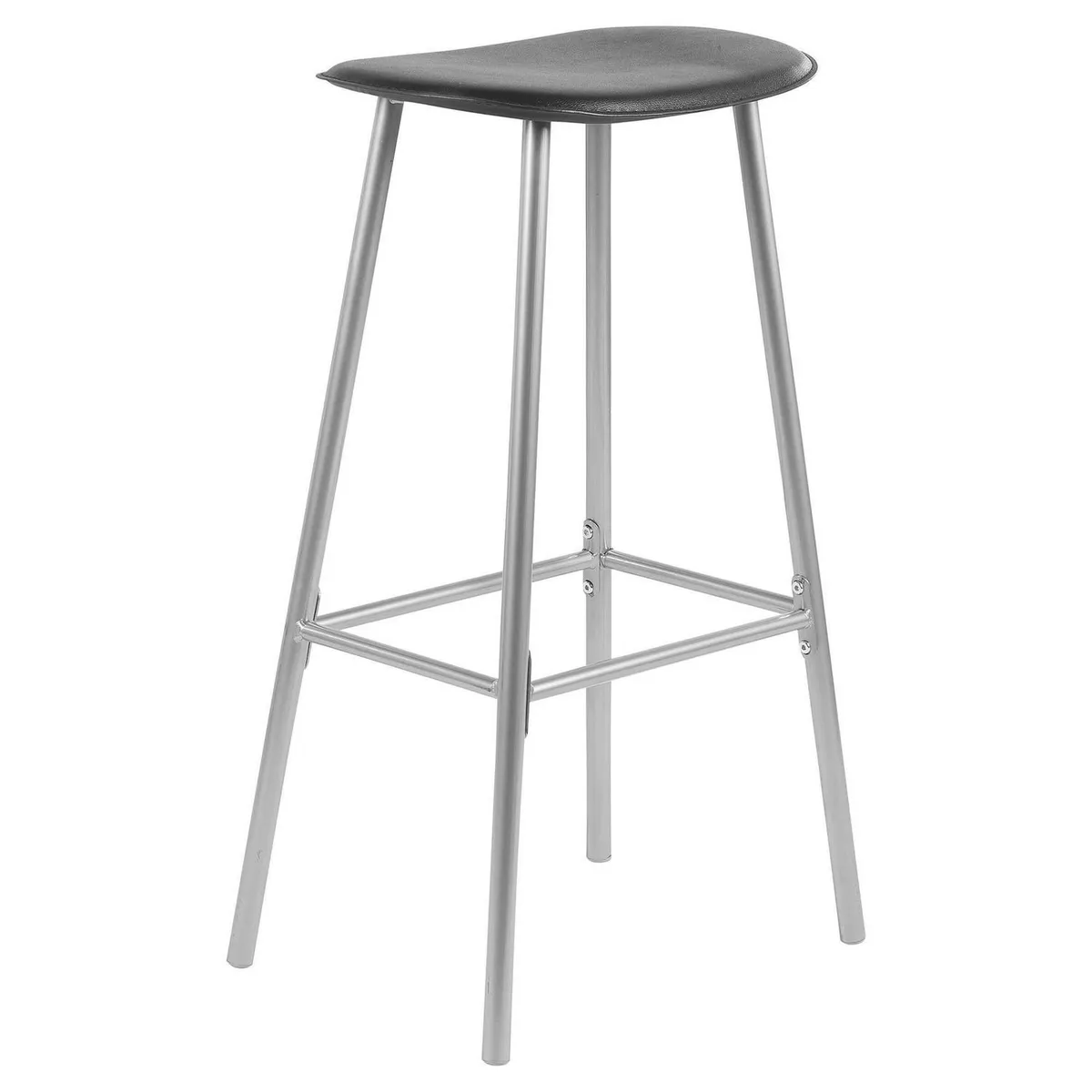 Just Home Collection - Silla bar fija Negra