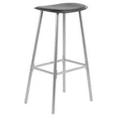 Silla bar fija Negra