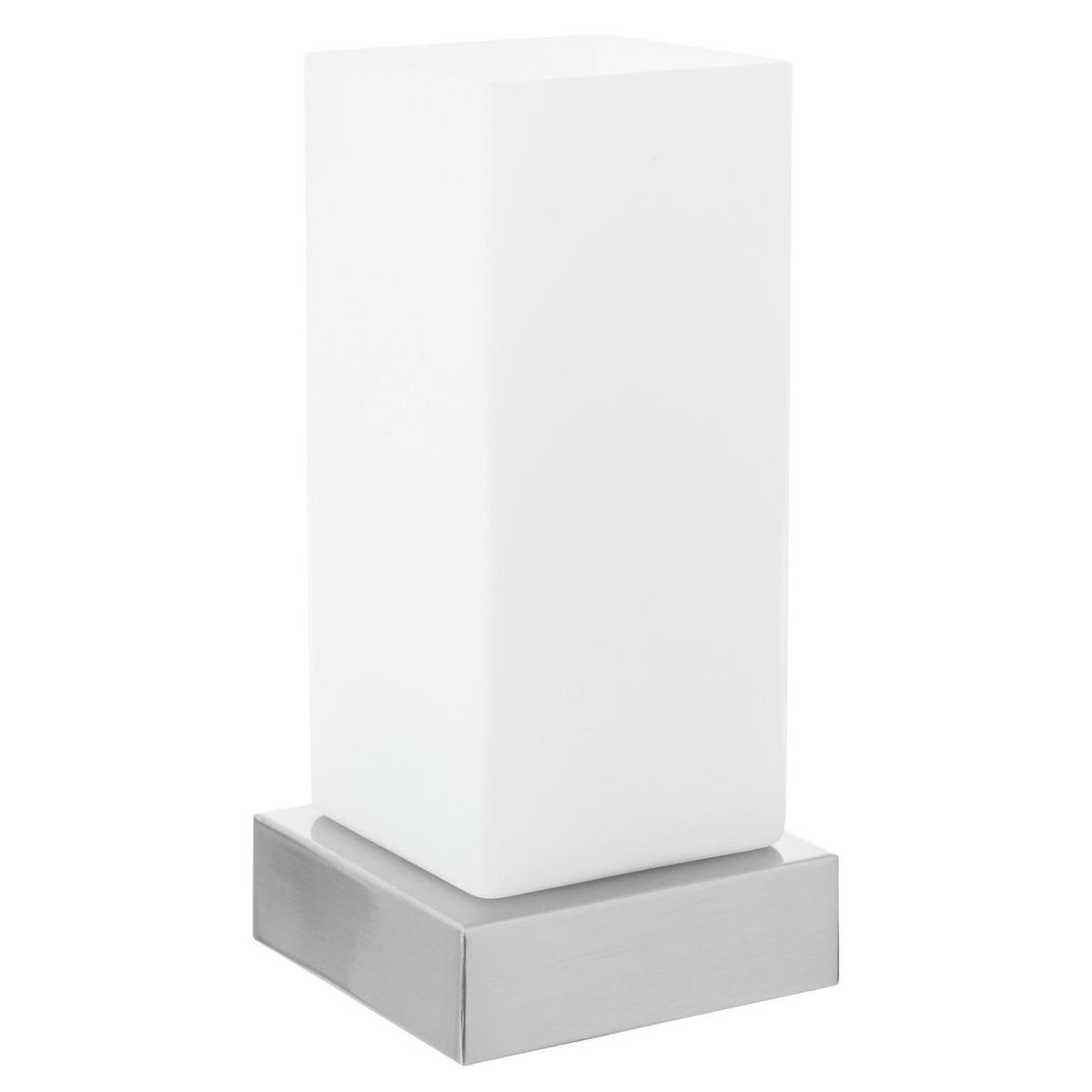 Casa Bonita - Lámpara mesa 12W Tours blanco 1luz E14 vidrio 30cm