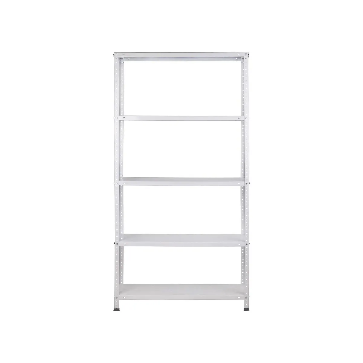 Fixser - Estante de metal blanco con 5 repisas 90 x 180 x 30 cm
