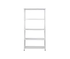 Estante de metal blanco con 5 repisas 90 x 180 x 30 cm