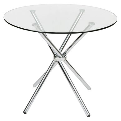 Mesa Redonda Vidrio Industrial 90X75X90 cm