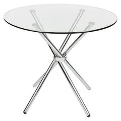 Mesa Redonda Vidrio Industrial 90X75X90 cm