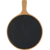 Tabla para aperitivo de porcelana y bambú