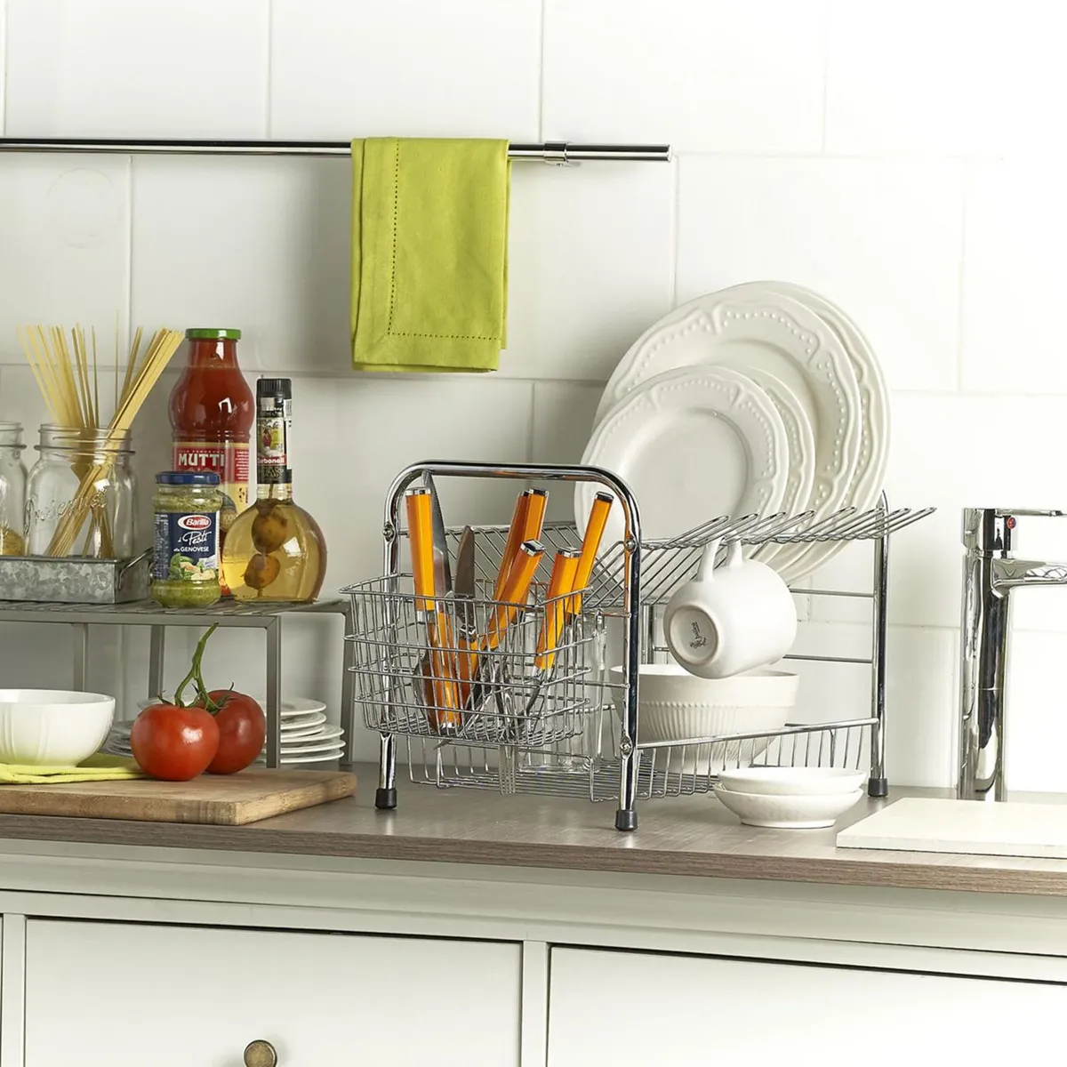 Casa Bonita - Organizador para secar platos 16 piezas