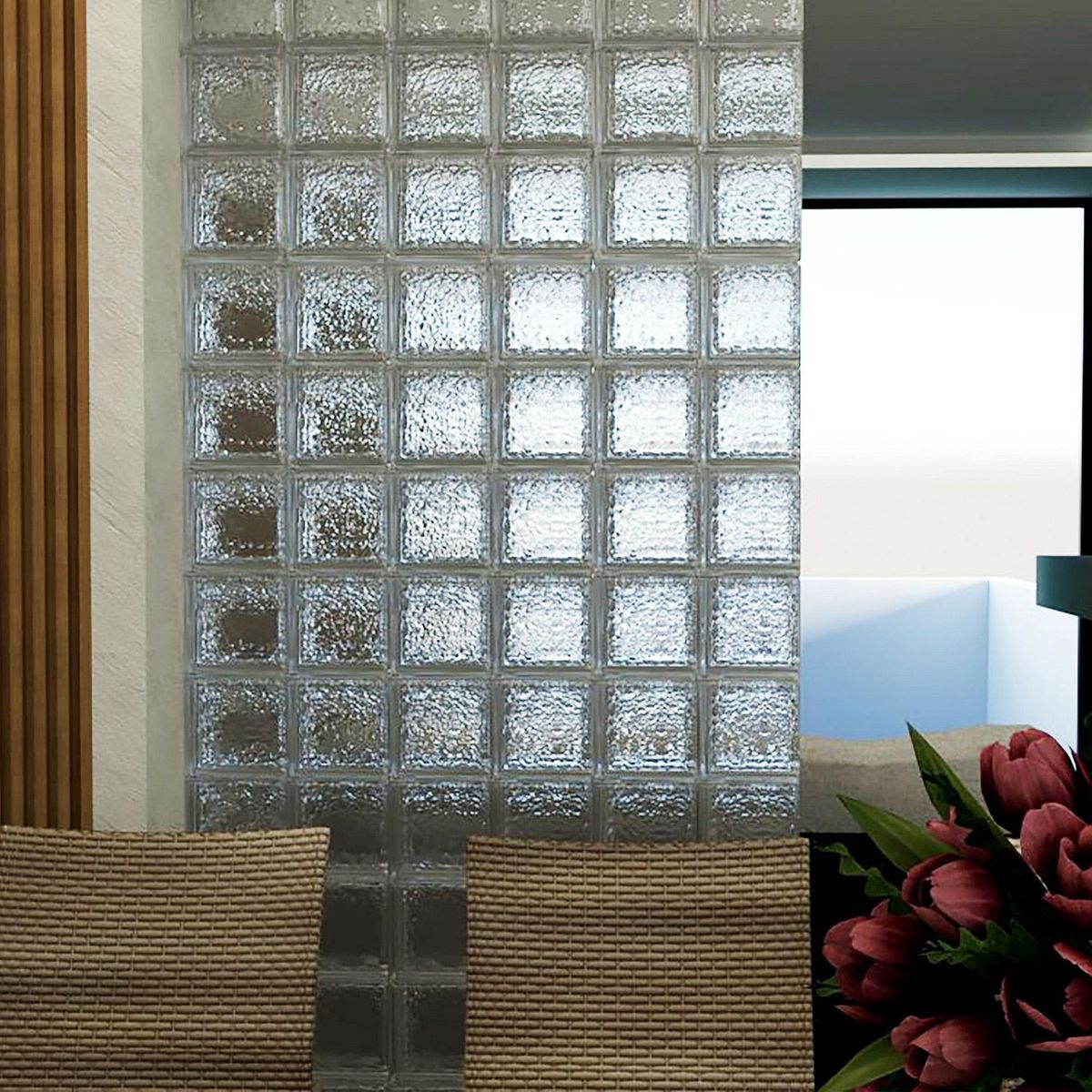 Foncer - Vidrioblock 19 x 19 x 8 cm Burbuja