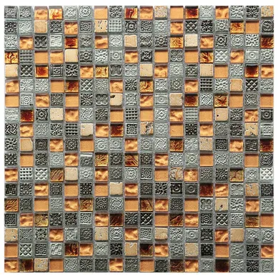 Malla Piedra Oro 30x30 Cm