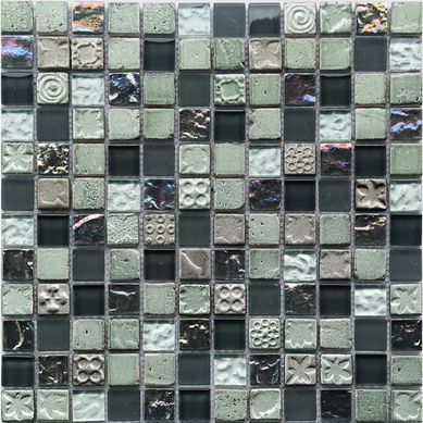 Malla Piedra Negra 30x30 cm.