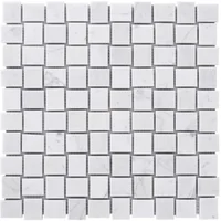 Malla Piedra White Mármol 30x30 cm.