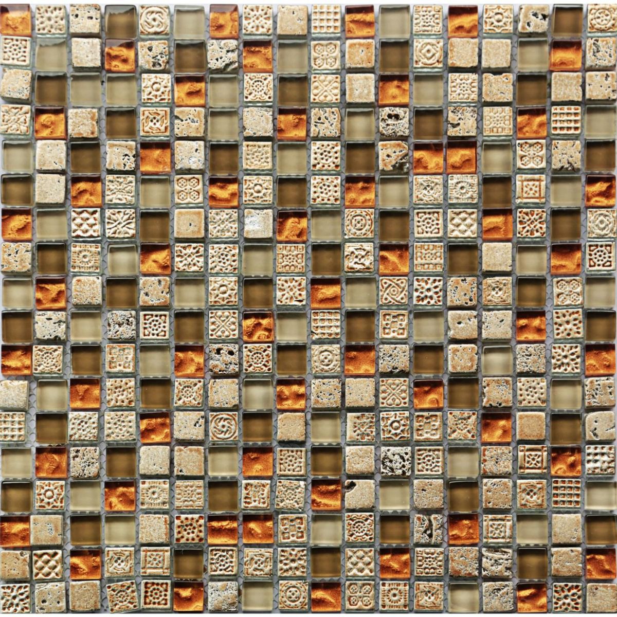 Malla Mix Piedra Vidrio 30x30 Cm, marca Holztek - Foto Principal