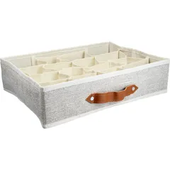 Caja organizadora de tela 16 espacios 35 x 27 x 9 cm