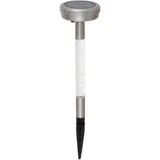 Estaca solar led glitter plata