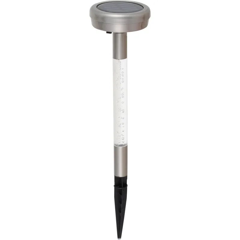 Just Home Collection - Estaca solar led glitter plata