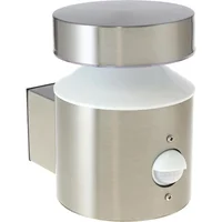 Arbotante exterior Atenas led sensor 6W plata neutra 600lm metal 12cm