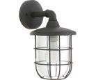 Arbotante Kyoto 60W negro 1luz E27 metal IP44 30cm